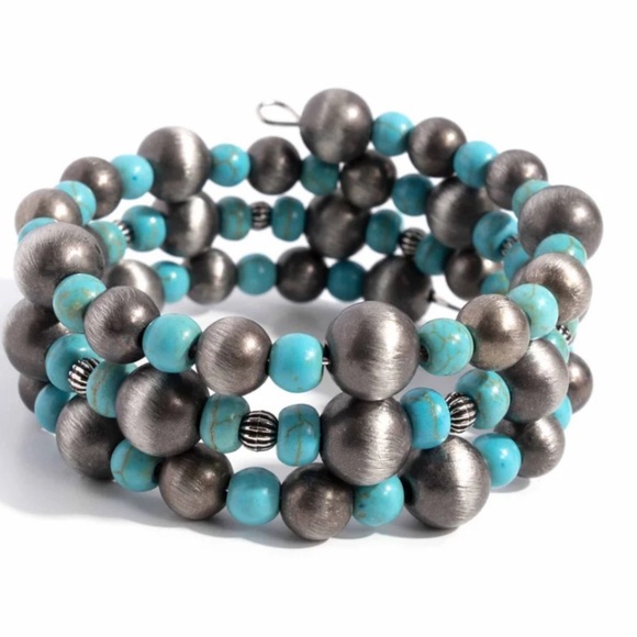 Desert Demand Blue Coil Bracelet - Picture 3 of 3